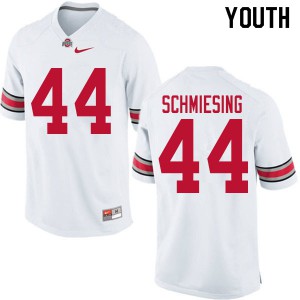 Youth Ohio State #44 Ben Schmiesing White Player Jersey 262999-330
