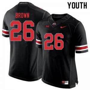 Youth Ohio State #26 Cameron Brown Blackout Stitch Jersey 486311-594