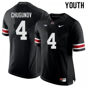 Youth Ohio State #4 Chris Chugunov Black University Jerseys 444719-395