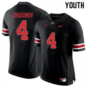 Youth OSU #4 Chris Chugunov Blackout Stitched Jerseys 912081-792