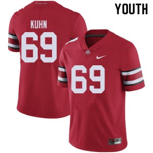 Youth Ohio State Buckeyes #69 Chris Kuhn Red College Jerseys 300826-936