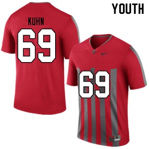 Youth Ohio State #69 Chris Kuhn Throwback High School Jersey 129803-586