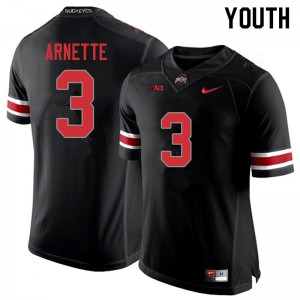 Youth Ohio State Buckeyes #3 Damon Arnette Blackout NCAA Jersey 320448-379