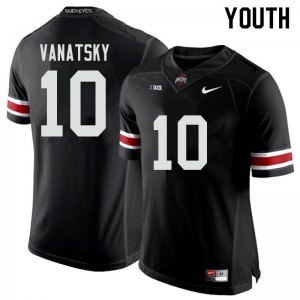 Youth Ohio State Buckeyes #10 Danny Vanatsky Black Stitched Jersey 181431-464