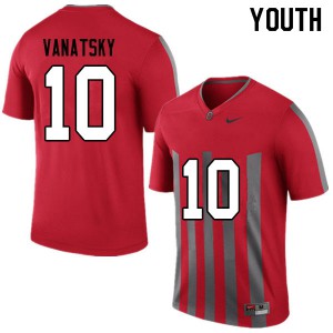 Youth Ohio State #10 Danny Vanatsky Throwback Stitched Jersey 174208-601