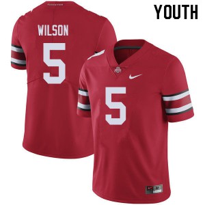 Youth Ohio State #5 Garrett Wilson Red Player Jersey 309916-964