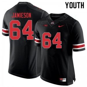 Youth OSU Buckeyes #64 Jack Jamieson Blackout Stitched Jerseys 860574-345