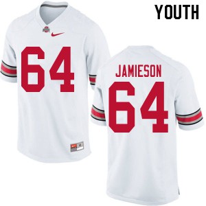 Youth Ohio State #64 Jack Jamieson White Stitched Jersey 502435-959