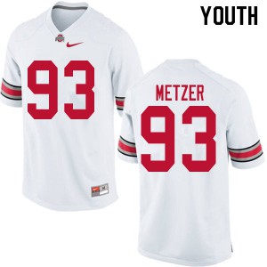 Youth OSU #93 Jake Metzer White Embroidery Jerseys 280415-845