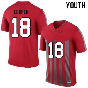 Youth Ohio State Buckeyes #18 Jonathon Cooper Throwback Official Jerseys 593611-918