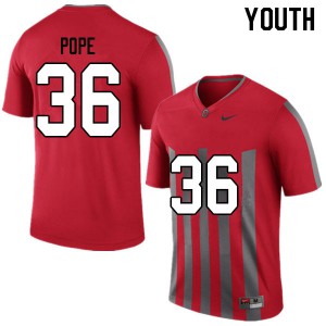 Youth OSU #36 K'Vaughan Pope Throwback Stitched Jerseys 838317-188