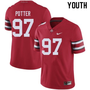 Youth Ohio State Buckeyes #97 Noah Potter Red NCAA Jerseys 427579-482