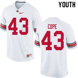 Youth Ohio State #43 Robert Cope White High School Jersey 845852-338