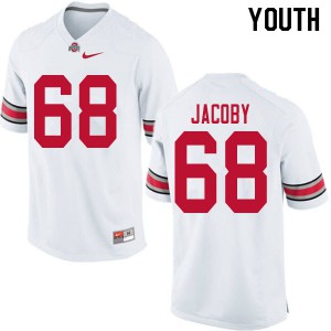 Youth Ohio State #68 Ryan Jacoby White Official Jerseys 588788-686