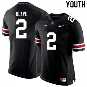 Youth Ohio State Buckeyes #2 Chris Olave Black Stitched Jersey 860569-447