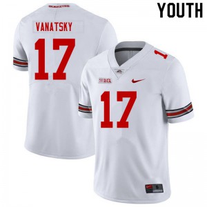 Youth OSU #17 Danny Vanatsky White Stitch Jersey 659517-678