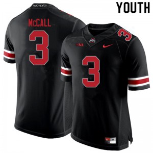Youth OSU #3 Demario McCall Blackout Embroidery Jerseys 554926-828