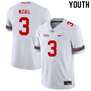 Youth Ohio State Buckeyes #3 Demario McCall White University Jerseys 902418-649