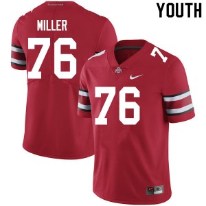 Youth Ohio State #76 Harry Miller Scarlet College Jersey 924938-745