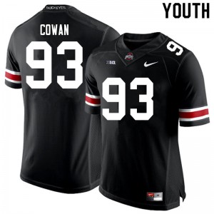 Youth Ohio State #93 Jacolbe Cowan Black NCAA Jersey 867474-585