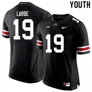 Youth OSU #19 Jagger LaRoe Black Football Jerseys 695910-267