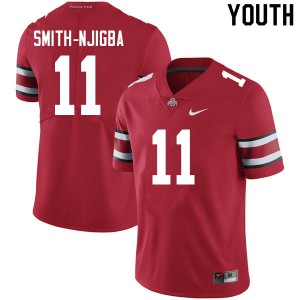 Youth Ohio State #11 Jaxon Smith-Njigba Scarlet NCAA Jerseys 520594-776
