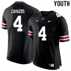 Youth Ohio State #4 Lejond Cavazos Black College Jerseys 531567-228