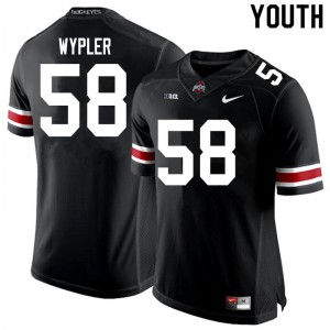 Youth Ohio State #58 Luke Wypler Black Official Jerseys 989173-150