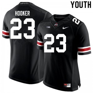 Youth OSU Buckeyes #23 Marcus Hooker Black Embroidery Jerseys 583543-467