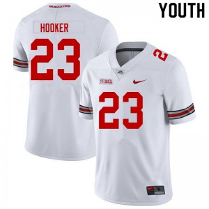 Youth Ohio State #23 Marcus Hooker White Stitch Jersey 888239-365
