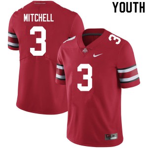 Youth Ohio State #3 Teradja Mitchell Scarlet Football Jersey 871824-903