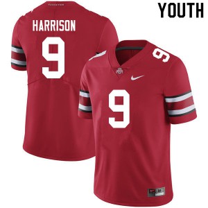 Youth Ohio State #9 Zach Harrison Scarlet Official Jerseys 473981-422