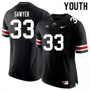 Youth Ohio State #33 Jack Sawyer Black University Jerseys 538557-940