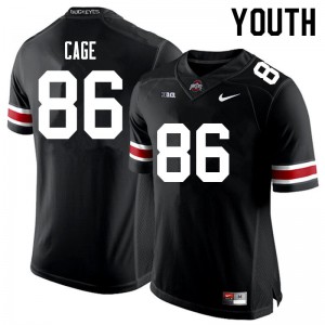 Youth Ohio State #86 Jerron Cage Black NCAA Jersey 917839-636