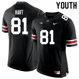 Youth Ohio State #81 Sam Hart Black University Jersey 239511-898