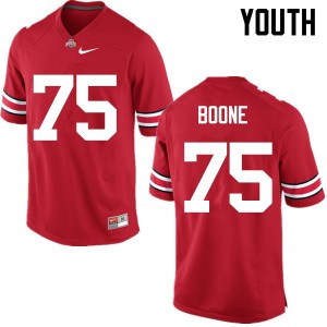 Youth OSU #75 Alex Boone Red Game Official Jerseys 902257-329