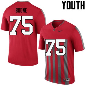 Youth OSU Buckeyes #75 Alex Boone Throwback Game College Jersey 424411-267
