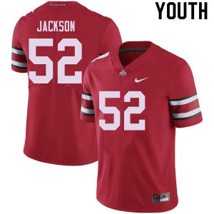 Youth Ohio State #52 Antwuan Jackson Red College Jerseys 980226-863