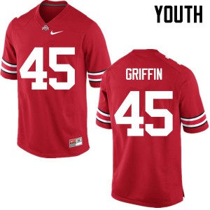 Youth Ohio State Buckeyes #45 Archie Griffin Red Game Alumni Jersey 907827-956