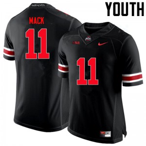 Youth OSU Buckeyes #11 Austin Mack Black Limited Football Jerseys 531943-508