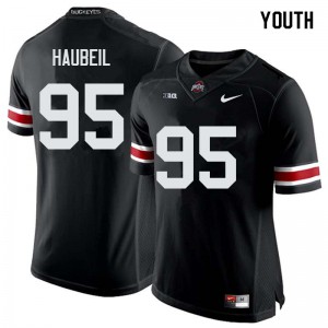 Youth OSU #95 Blake Haubeil Black University Jerseys 426663-713