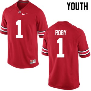 Youth Ohio State #1 Bradley Roby Red Game Player Jerseys 609144-242