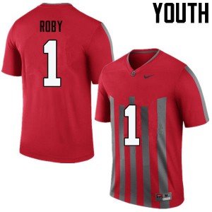 Youth Ohio State #1 Bradley Roby Throwback Game College Jersey 636941-342