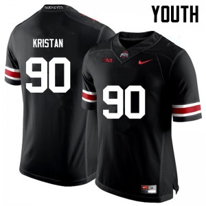 Youth Ohio State #90 Bryan Kristan Black Game College Jersey 902173-319