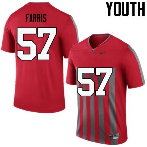 Youth Ohio State #57 Chase Farris Throwback Game University Jersey 698275-398