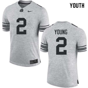 Youth OSU Buckeyes #2 Chase Young Gray NCAA Jersey 751573-102