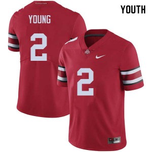 Youth Ohio State Buckeyes #2 Chase Young Red Alumni Jerseys 662796-276
