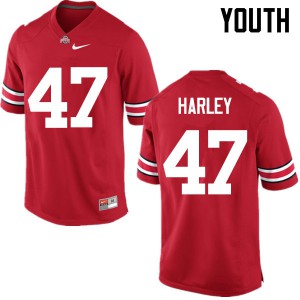 Youth OSU #47 Chic Harley Red Game Embroidery Jersey 569586-135