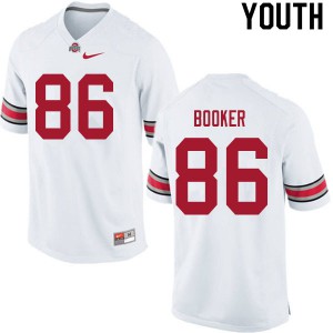 Youth OSU Buckeyes #86 Chris Booker White Official Jersey 637368-470