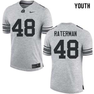 Youth Ohio State #48 Clay Raterman Gray University Jersey 740318-199